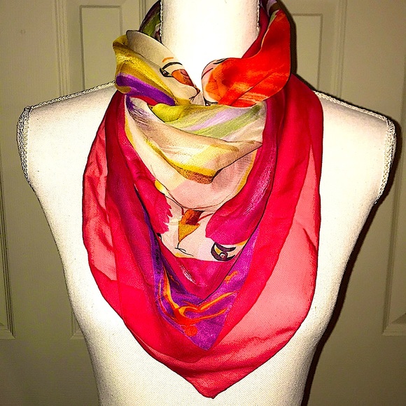 Authentic Hermès Paris Mousseline Silk Scarf/Shaw - Picture 8 of 8